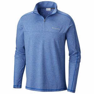 Columbia Camisas Casuales Tenino Hills™ II Half Zip Hombre Azules (208ESCLHM)